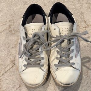 White and Gray star Sneakers